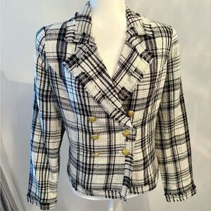 G By Giuliana Black and White Blazer Size M
NWOT